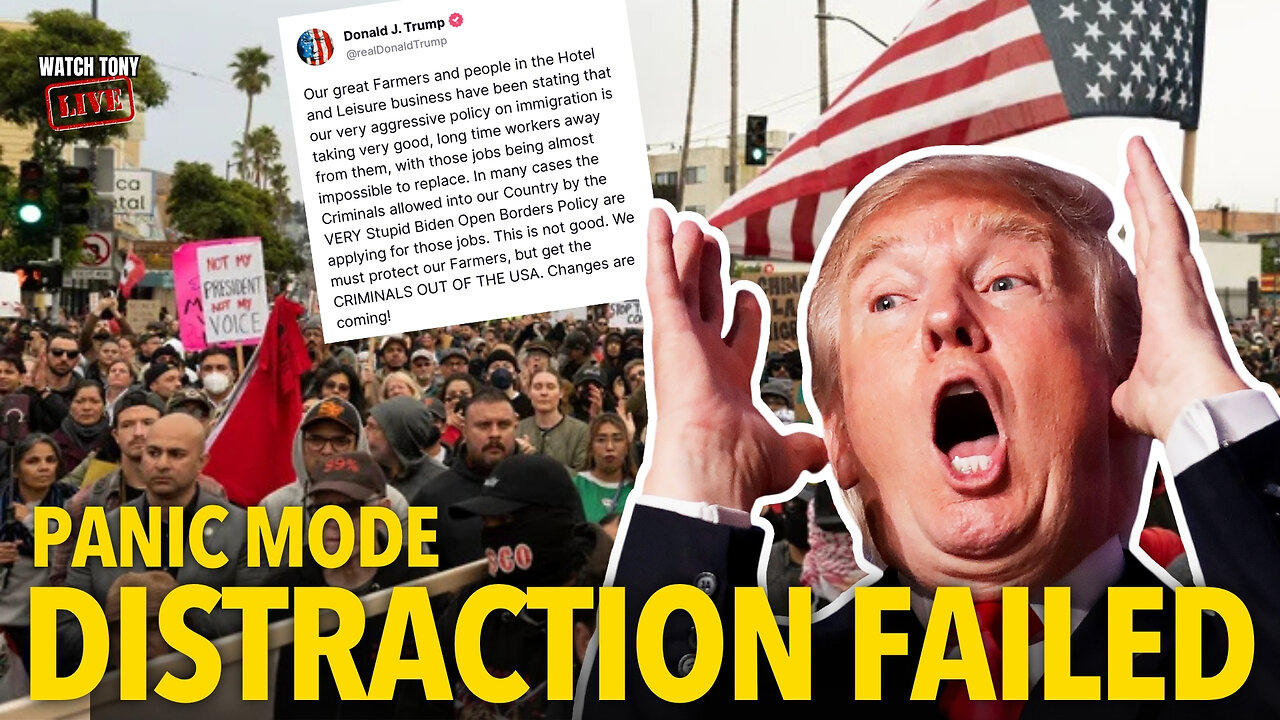 Trump PANICS After LA Backlash — Distraction from Epstein Files? | The Tony Michaels Podcast #924
