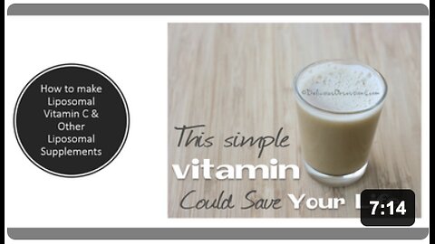 How to make Liposomal Vitamin C & other Liposomal Supplements