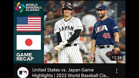 United States vs Japan 2023 baseball highlight