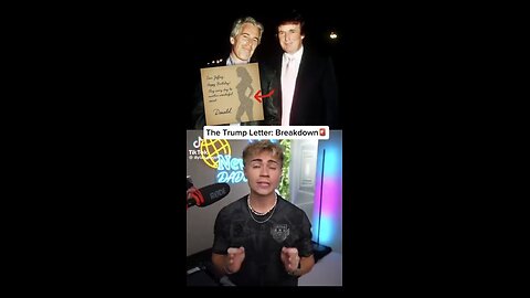 Trump's letter FOUND in G Maxwell possessions