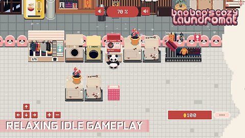 Bao Bao's Cozy Laundromat - Relaxing idle Gameplay