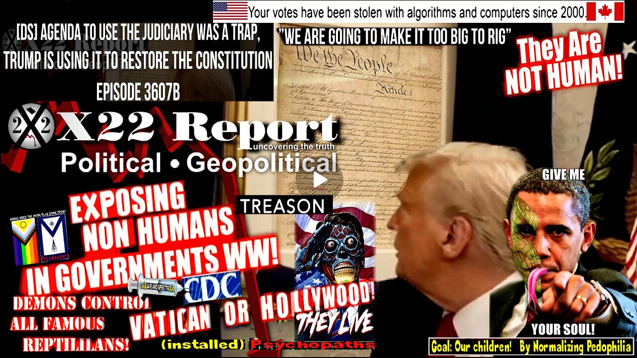 Ep 3607b - [DS] Agenda To Use The Judiciary Was A Trap, Trump Using It To Restore The Constitution