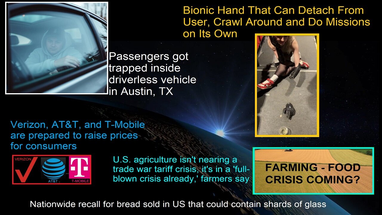 Bionic Hand Can Detach From User Crawl on it's Own, Farm-Food Crisis, & Much More