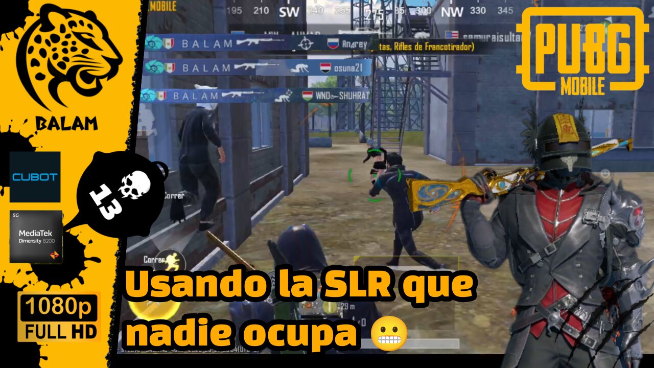 Pubg Mobile | jugando con la SLR en partida
