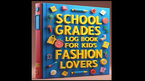 School Grades Log Book For Kids Fashion Lovers