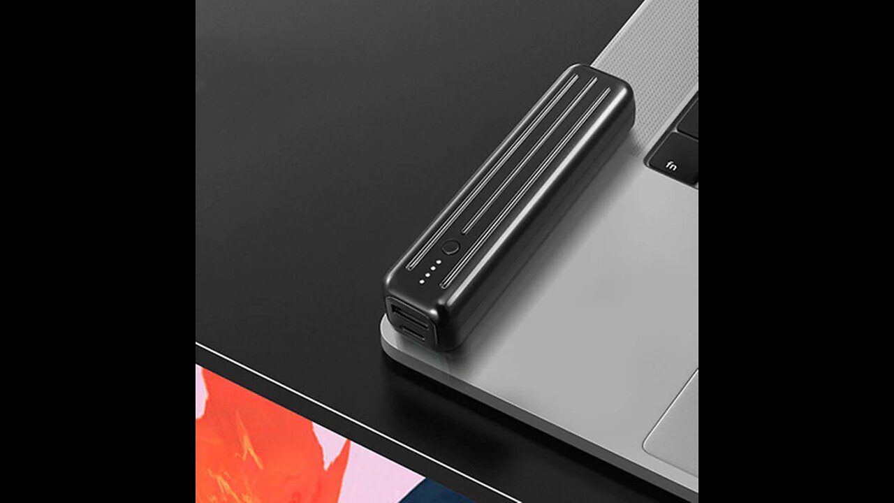 Portable 5000mAh Power Bank, with 20W PD Fast Charging, USB-C & USB-A Ports, for Phone, Earbuds