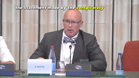 Dr. David Martin gives a speech to the EU parliament concerning the WHO