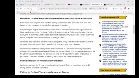WAYNE ROOT: President Trump, Investigate Obama at Columbia