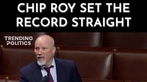 Well done Chip Roy! AOC is a perfect example of why there needs to ...