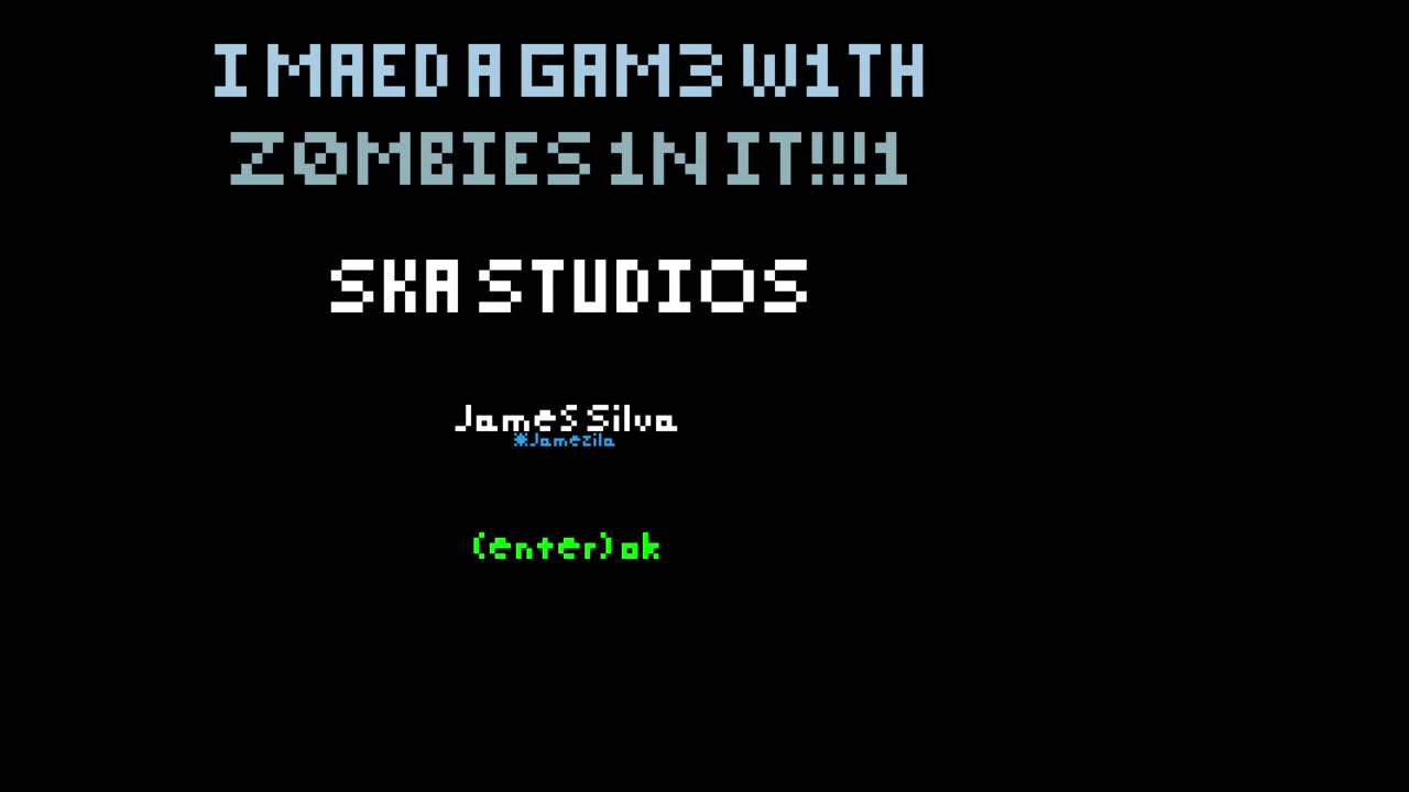 I MAED A GAME3 W1TH Z0MBIES IN IT!!1 - gameplay Unity top down twinstick shoot em up