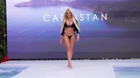 Capristan Swim 👙🌊 _ Miami Swim Nude 👙🌊18 Hot Swim Look 👙🌊 Bikini Run Video