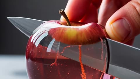 Satisfying Apple Cutting Sounds 🍎