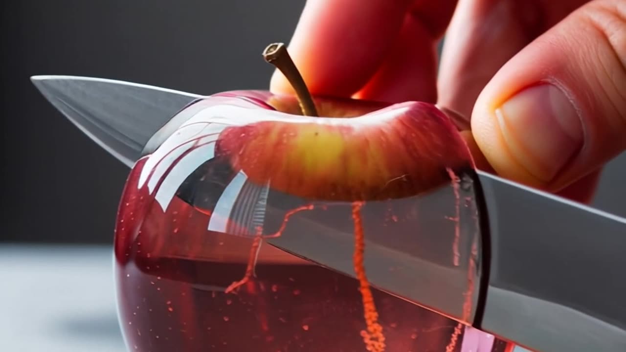 Satisfying Apple Cutting Sounds 🍎