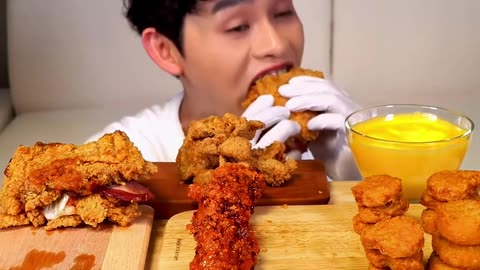 Fried chicken nuggets