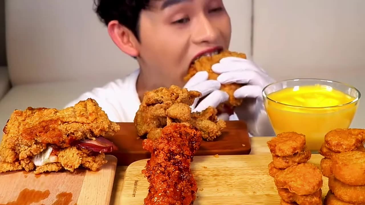 Fried chicken nuggets