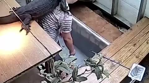 Cleaning Up With His Fren