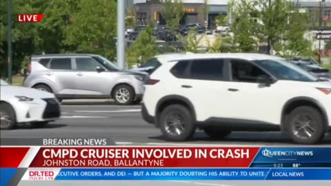 CMPD cruiser involved in Ballantyne crash
