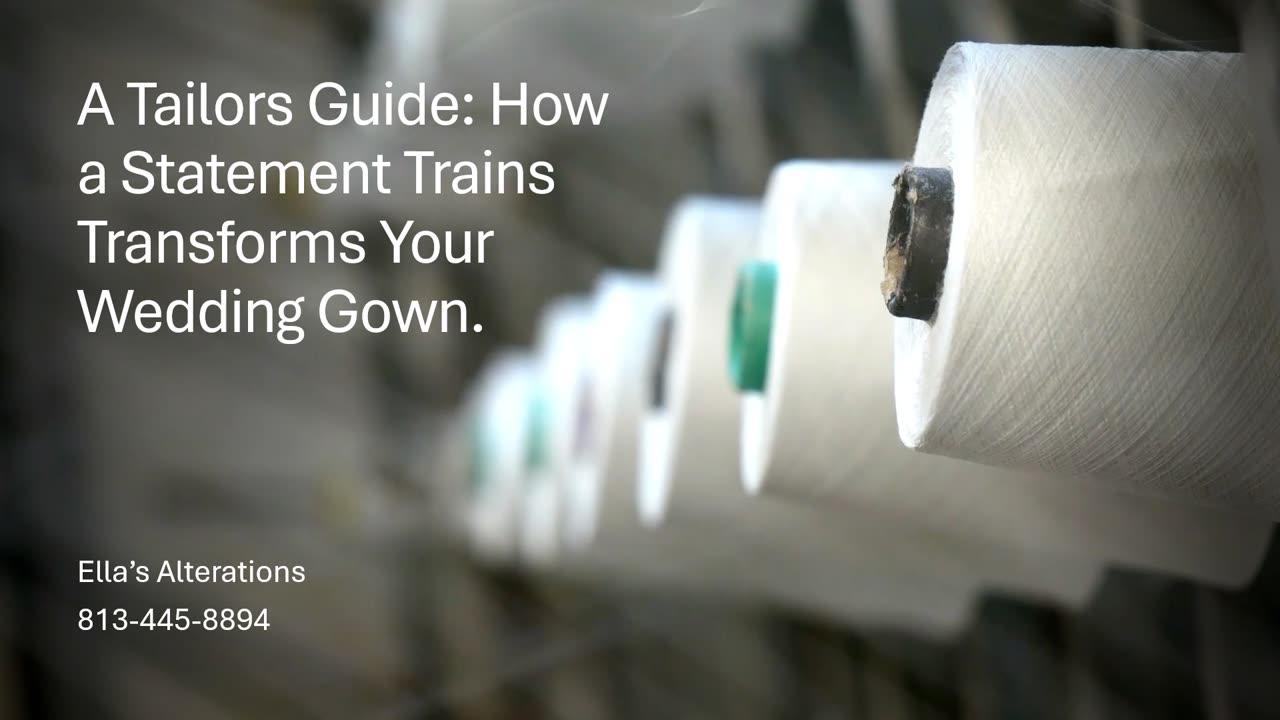 ✅A Tailors Guide: How a Statement Trains Transforms Your Wedding Gown.✅