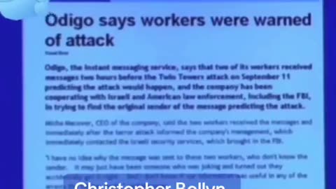 Did you know 4,000 Jews were warned not to go to work on 9/11?