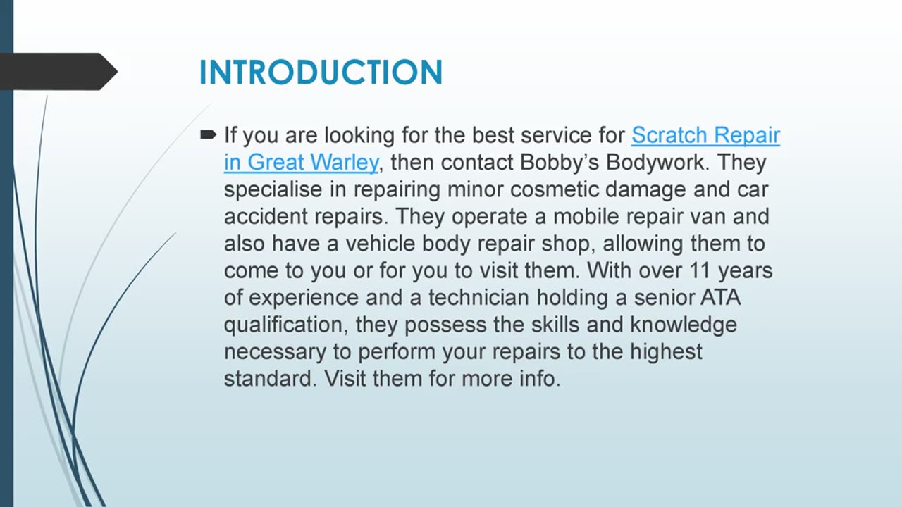 Best Scratch Repair in Great Warley