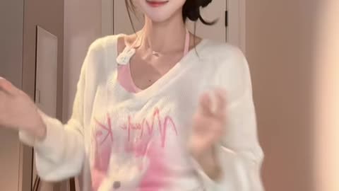 Sexy Off-white Short Skirt Dynamic Gentle Dance | Daily Beauty EP 1459