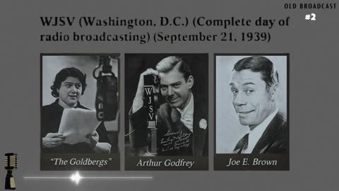 1939 Radio: WJSV Broadcast Day Pt 2 - 7AM News & President's Cup, OTR Time Capsule