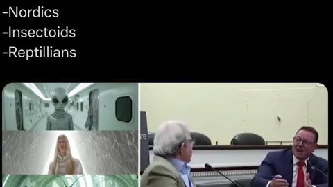 Eric Davis tell Congress there are 4 ALIEN SPECIES