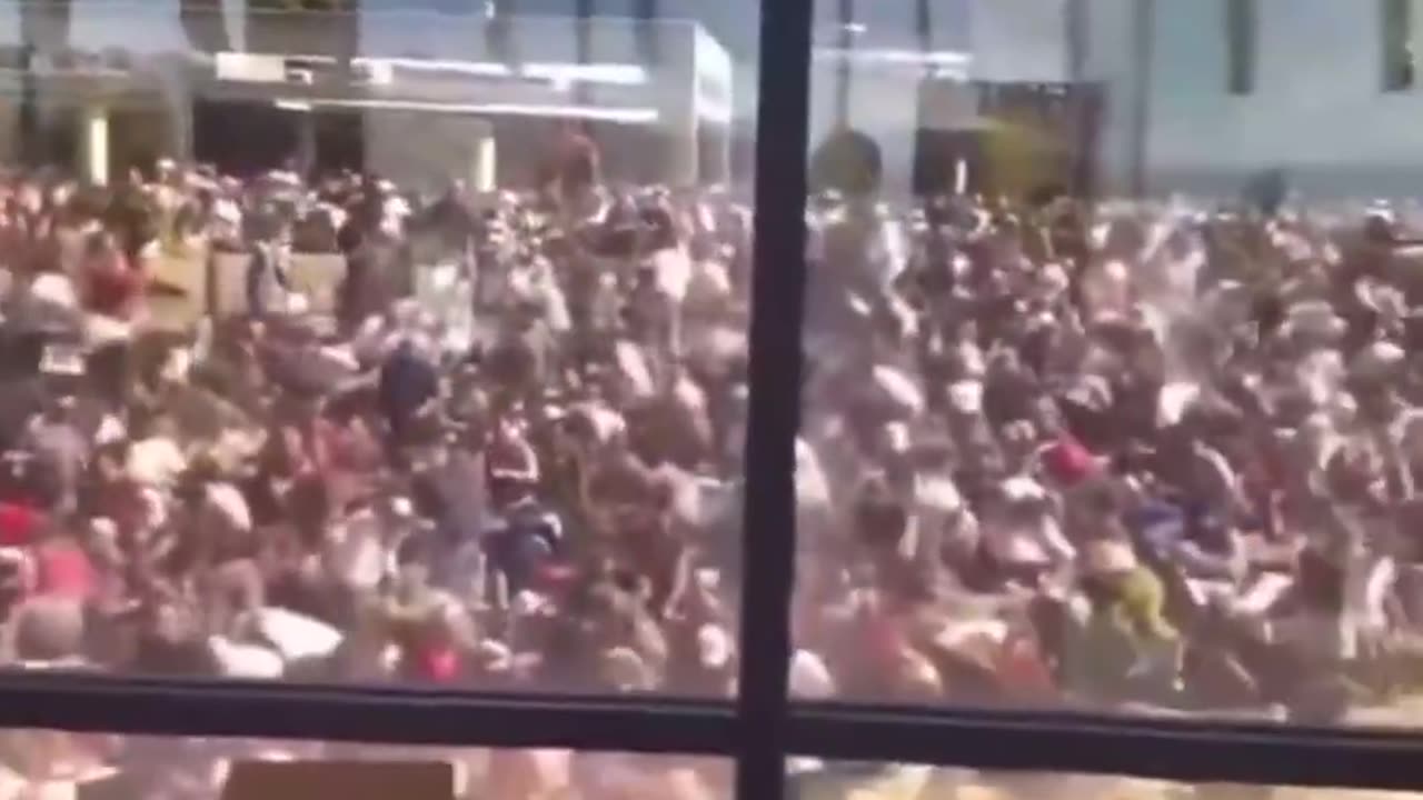 There was a SNIPER caught running on the roof looking where Charlie Kirk was sitting
