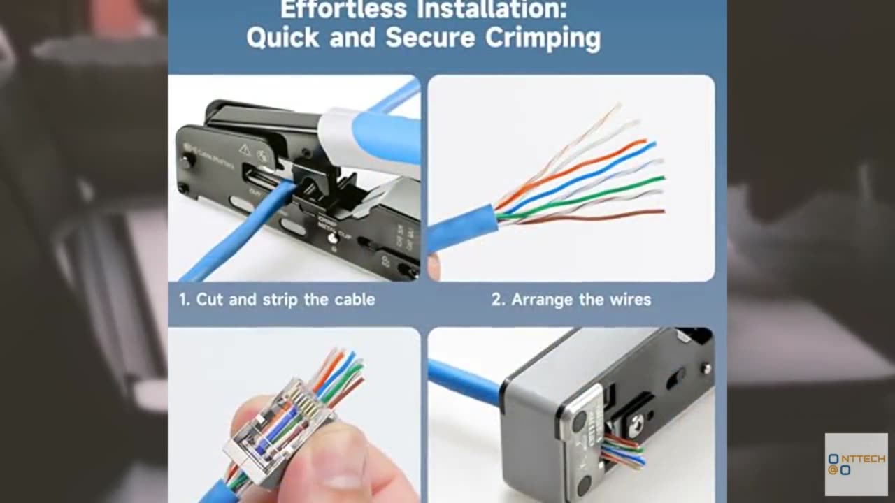 Cable Matters 100-Pack Cat 6A Shielded Pass Through RJ45 Connectors, 50µ Gold Pl