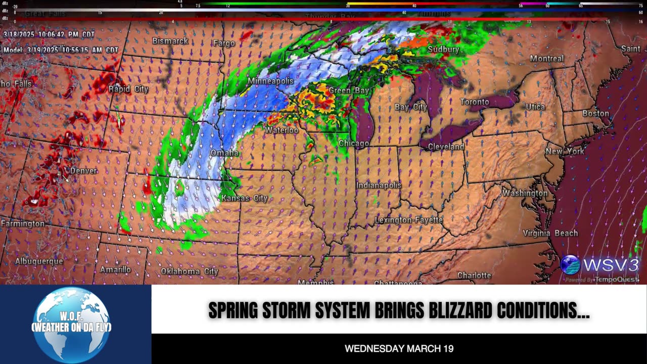 🌨️ Blizzard Warning: Central Plains to Midwest! 3/19/25 #shorts #weatherupdate #blizzard