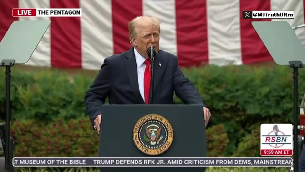 President Trump Full Speech at the National 9/11 Pentagon Memorial Ceremony