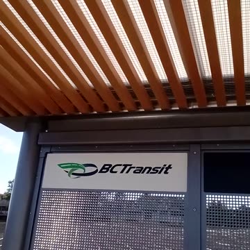 A new bus shelter in West Kelowna BC 🇨🇦