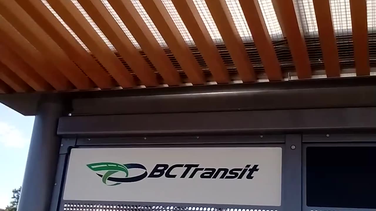 A new bus shelter in West Kelowna BC 🇨🇦