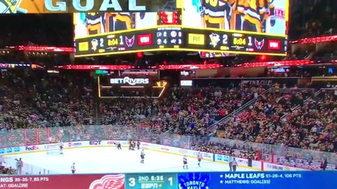 Penguins C #87 Sidney Crosby 🥅(33)🏒Wrist-Shot Goal