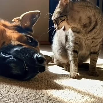 Dog And Cat Funny Video 🤭😁😂😂🤣🐶😹