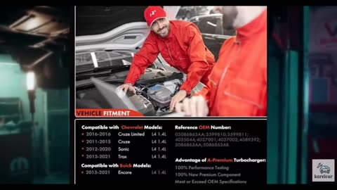 A-Premium Complete Turbo Turbocharger with Gasket Kit Compatible with Chevy Chev