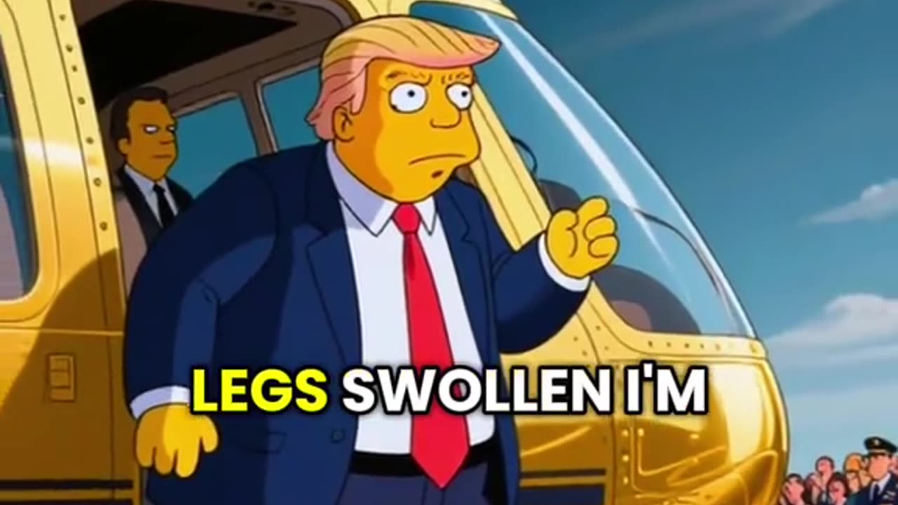 The Simpson supposedly predicted that Trump would have a chronic illness #simpson #simpsons #homersi