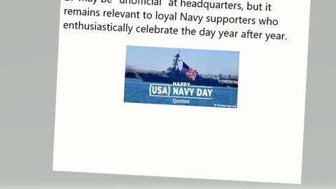 Navy Day – October 27, 2025