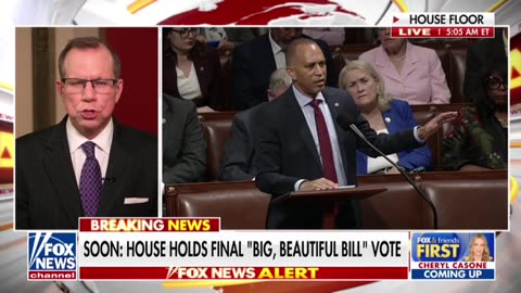 NEWS FLASH: The House is getting closer to the final vote on Trump's "big, beautiful bill."