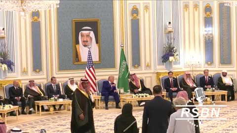 WATCH: President Trump and Mohammed bin Salman arrive at the Saudi Royal Court in Riyadh. - 5/13/25