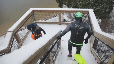 🤯✨ Swimmers Conquer the Mackinac Bridge Straits Challenge! | FeedMyCuriosity