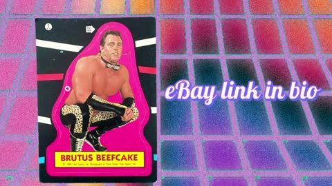 wwf Brutus beefcake sticker