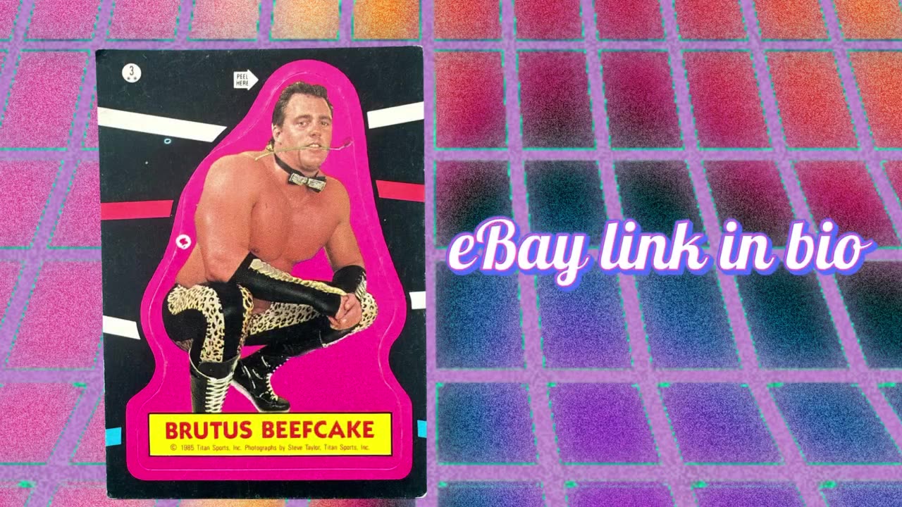 wwf Brutus beefcake sticker