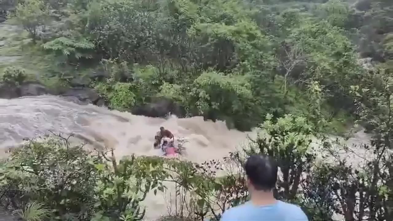 FAMILY SWEPT AWAY..