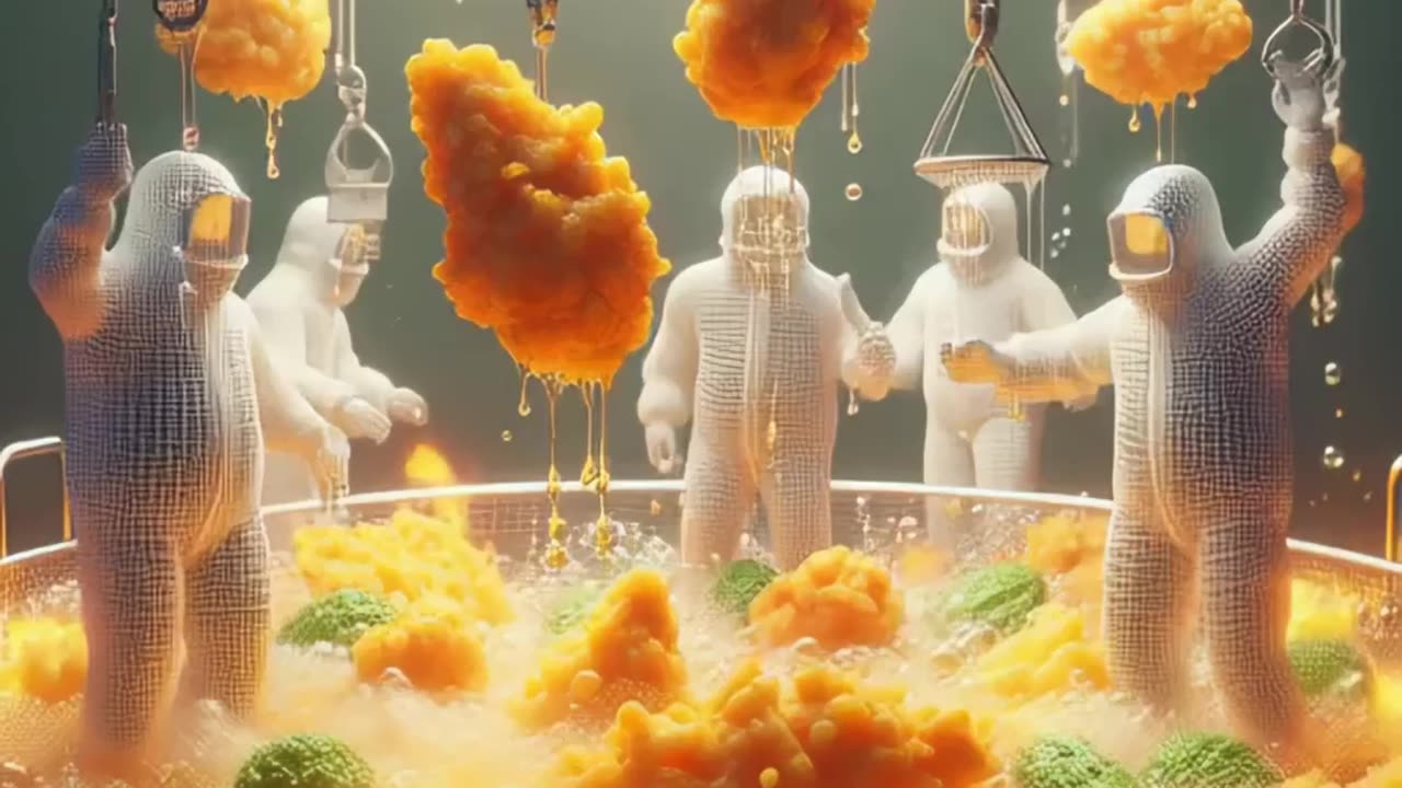 Hot oil bubbles