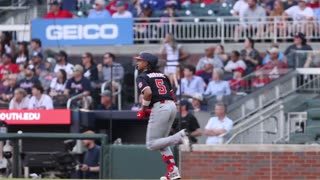 MLB - CJ Abrams goes yard on the first pitch of the game in Atlanta 👽