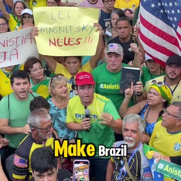 Pessoas no estado de Natal, no norte do Brasil, clamam a Donald Trump e aos americanos para ajudá-los a serem livres.