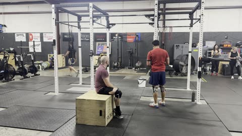 Partner WOD: 150 Burpees to Target, 125 V-Ups, 100 Strict Dips