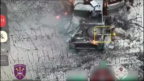 Heavy Drone Strike Finish Off Russian Soldiers and Sets Fire c