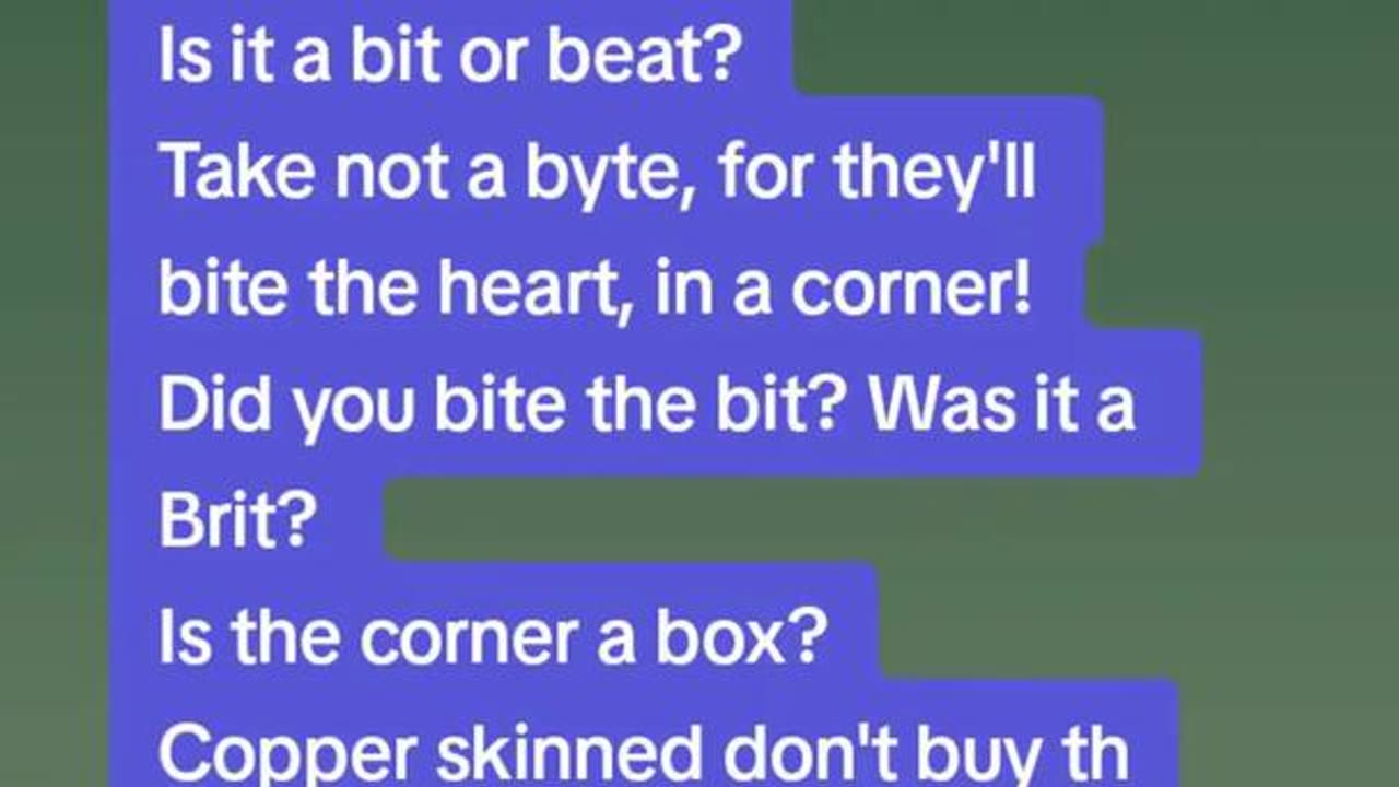 Don't bite the byte?